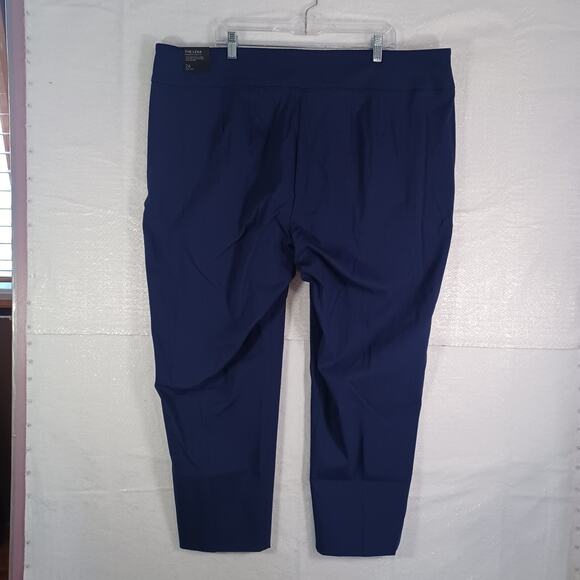 Lane Bryant THE LENA Stretch Ankle Pant Plus Size 26 Blue Curvy Fit Hem Vent NEW - Picture 2 of 12